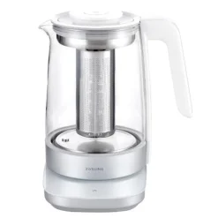 Enfinigy vannkoker glass m/tesil 1,7L sølv