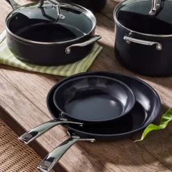 ENSC stekepannesett 2 deler 24+28 cm black