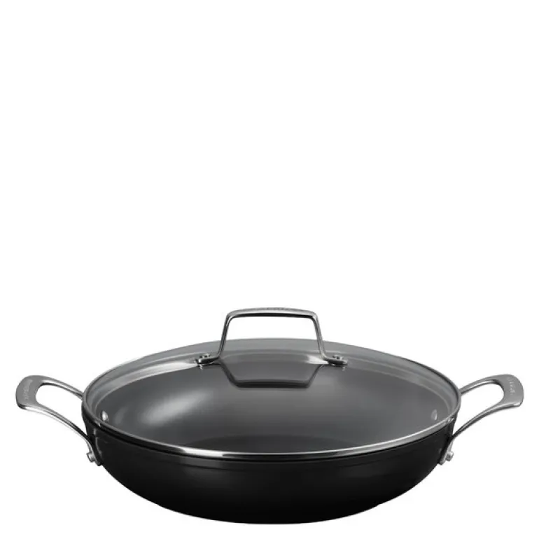 ENSC traktørpanne med glasslokk 3,2L 28 cm black