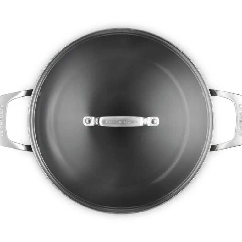 ENSC traktørpanne med glasslokk 3,2L 28 cm black