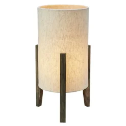 Eruca bordlampe 39 cm brunbeiset/beige tekstil