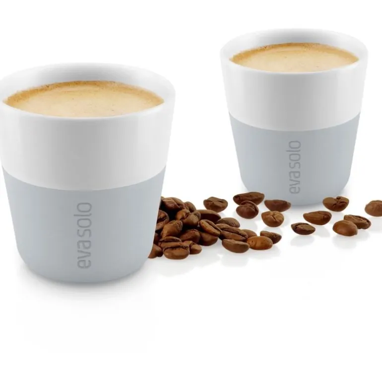 Espresso krus 8 cl 2 stk marmor grå