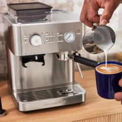 Espressomaskin m/kaffekvern halvautomatisk 5KES6551 rustfritt stål