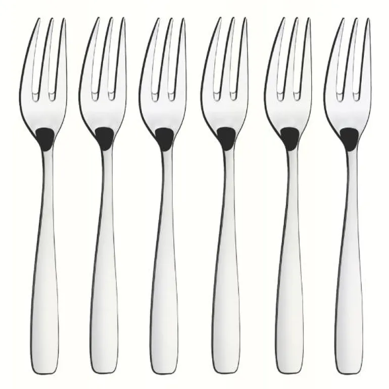 Essentials kakegafler 6 stk blank