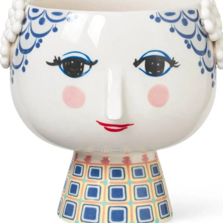 Eva potteskjuler 21 cm blå