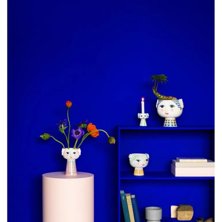 Eva potteskjuler 21 cm blå