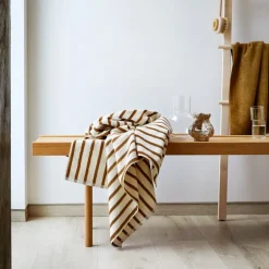 Everyday stripe håndkle 70x140 cm oker