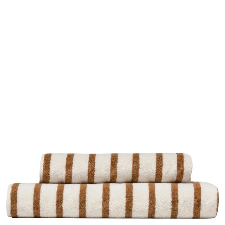 Everyday stripe håndkle 50x90 cm oker