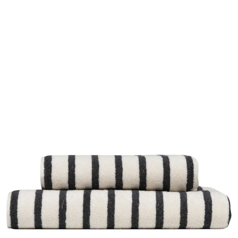 Everyday stripe håndkle 70x140 cm antrasitt