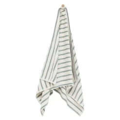 Everyday stripe håndkle 50x90 cm aqua
