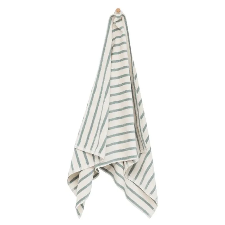 Everyday stripe håndkle 50x90 cm aqua