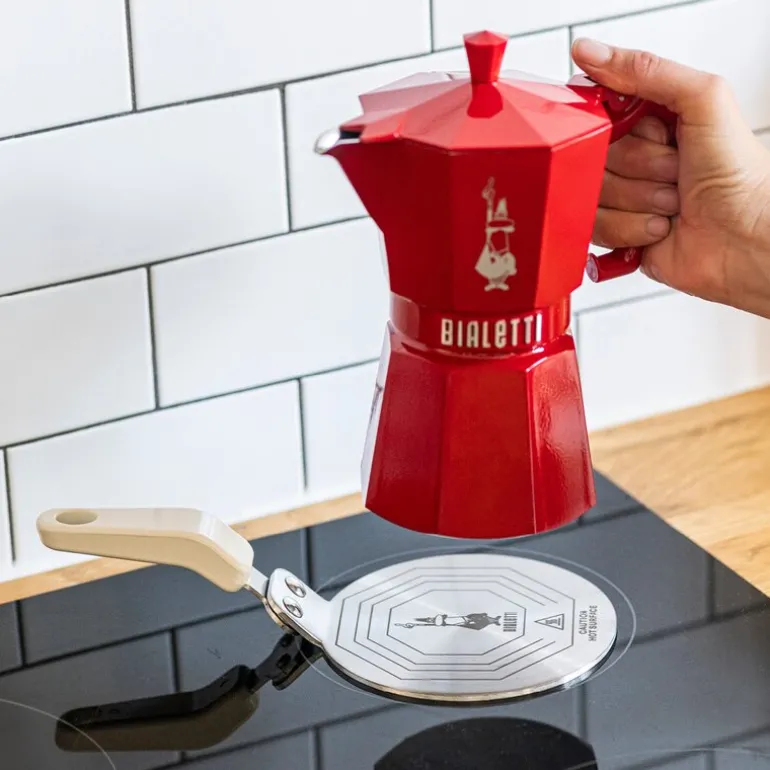 Exclusive espressokanne 3 kopper 13 cl rød