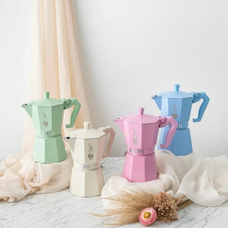 Exclusive Moka Express 3 kopper 13 cl lys blå