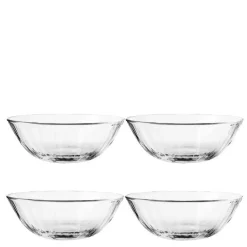 Facet glasskål 50 cl 4 stk