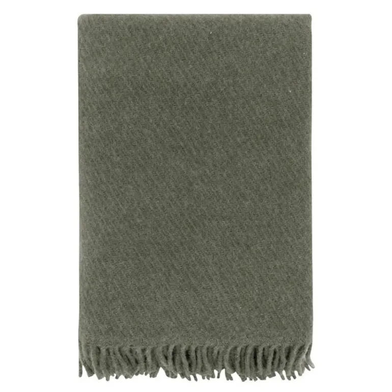 Falketind ullpledd 120x180 cm grønn