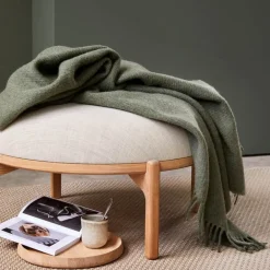 Falketind ullpledd 120x180 cm grønn