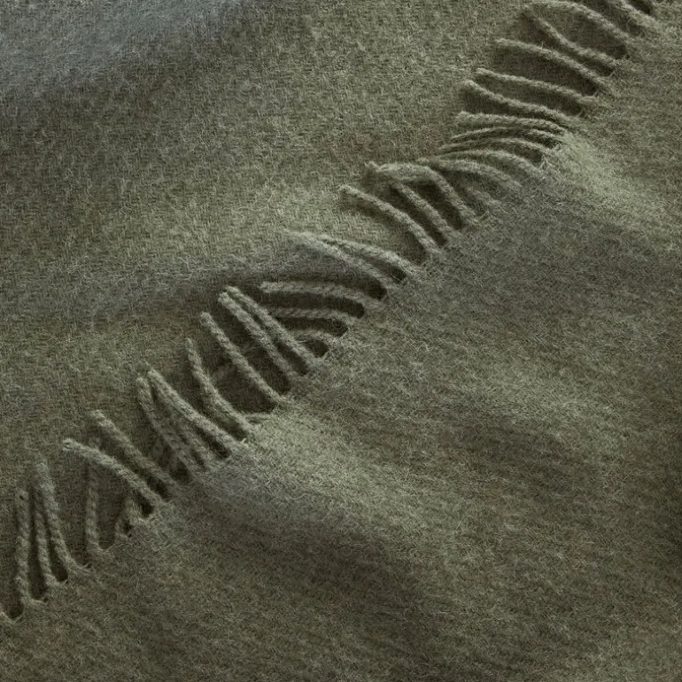 Falketind ullpledd 120x180 cm grønn