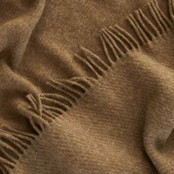 Falketind ullpledd 120x180 cm varm oker