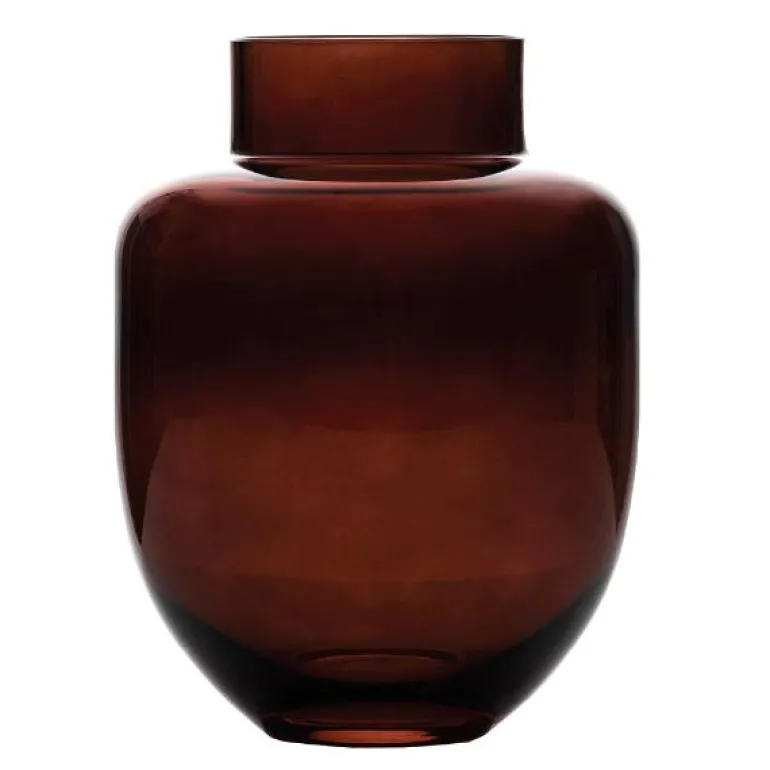 Family vase 11x8,4 cm brun