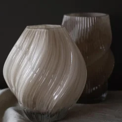 Fano vase 25 cm taupe