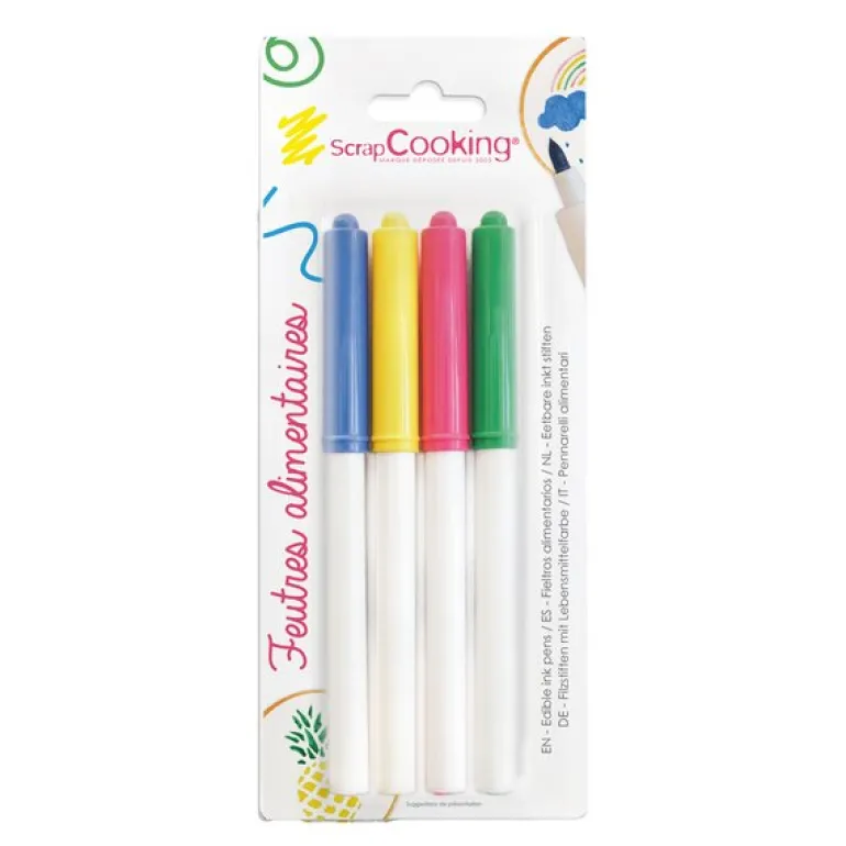 Fargepenn 4 stk multi