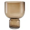 Farida vase 22 cm brun