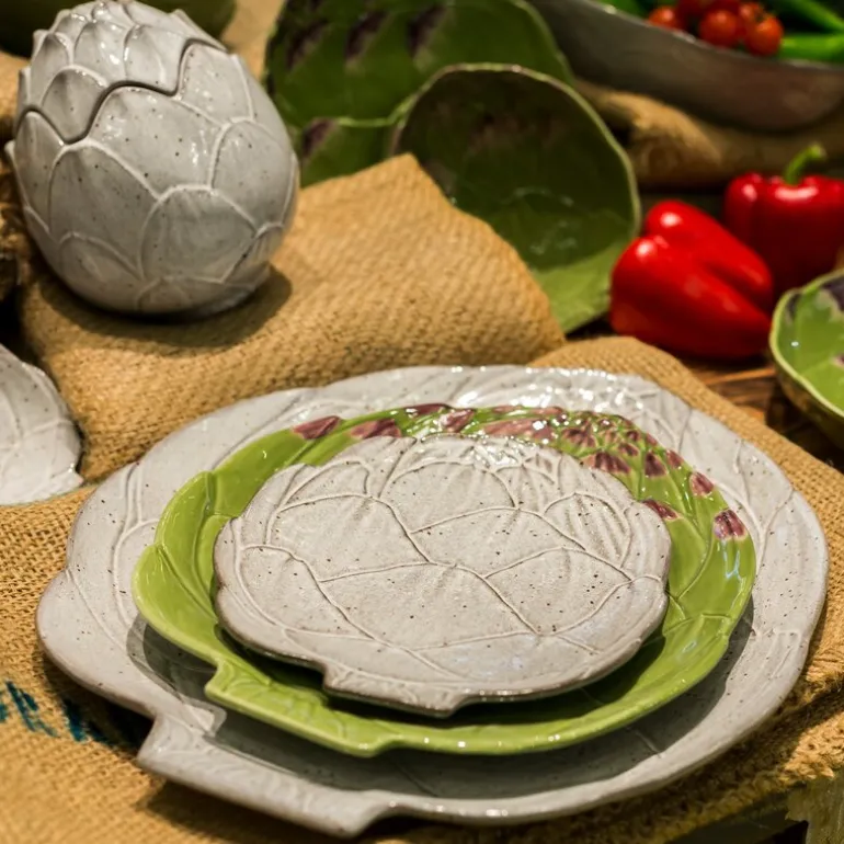 Fat artisjokk 30,5 cm hvit