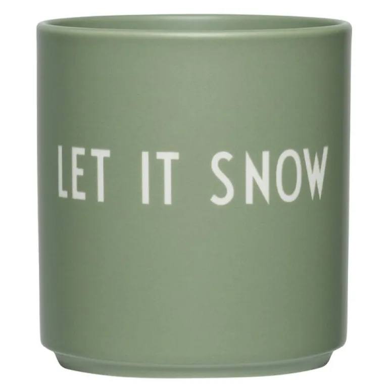 Favourite kopp LET IT SNOW 25 cl green