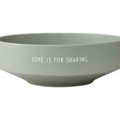 Favourite skål stor Love is for sharing grønn