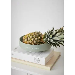 Favourite skål stor Love is for sharing grønn