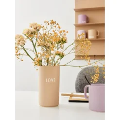 Favourite vase 15 cm love beige