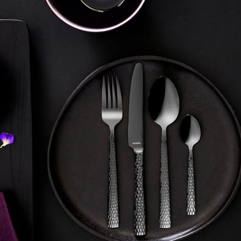 Felicity bestikksett 24 deler svart