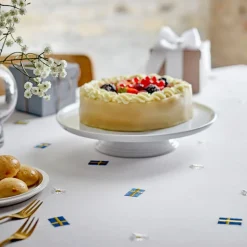 Festlig duk 140x320 cm hvit