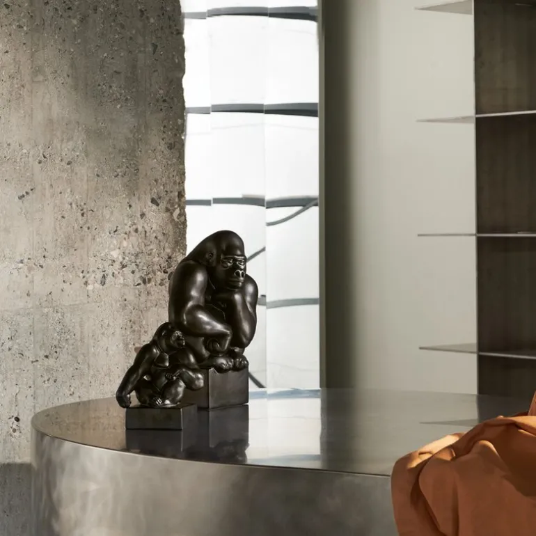 Figur Gorilla grafitt M