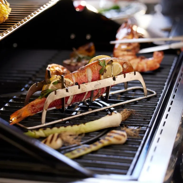 Fiskestativ 30x6,5x8,5 cm 18/10 stål