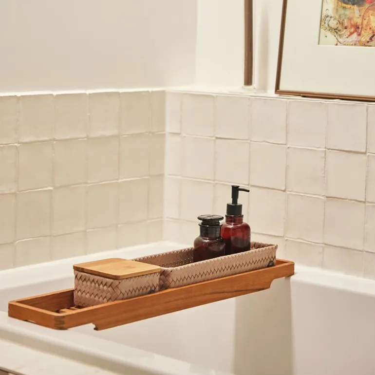 Fit lang oppbevaringskurv 39x12x7 cm caffè latte