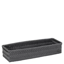 Fit lang oppbevaringskurv 39x12x7 cm dark grey