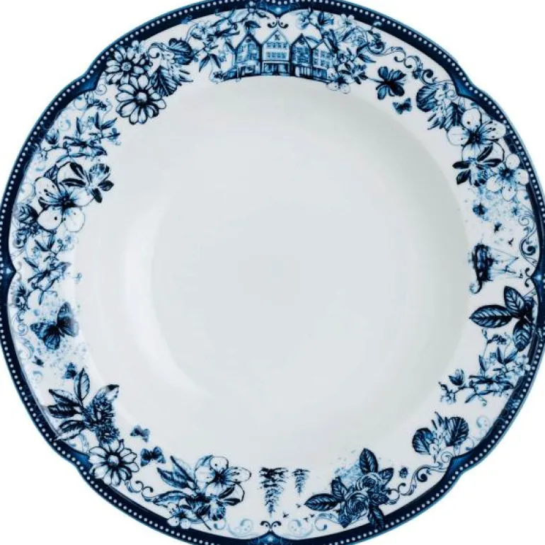 Fjord dyp tallerken 23 cm blå