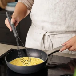 Flatvisp m/silikon 30 cm grå