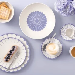 Fleur bleu fat til kaffekopp 14,8 cm blå