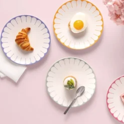 Fleur bleu frokosttallerken/desserttallerken 21 cm blå