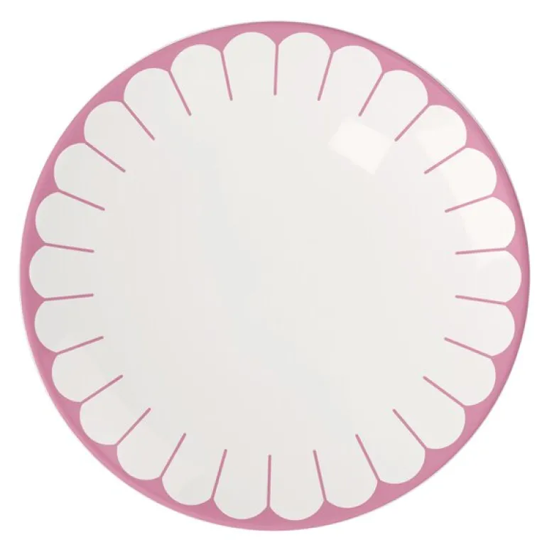 Fleur cassis frokosttallerken/desserttallerken 21 cm rosa
