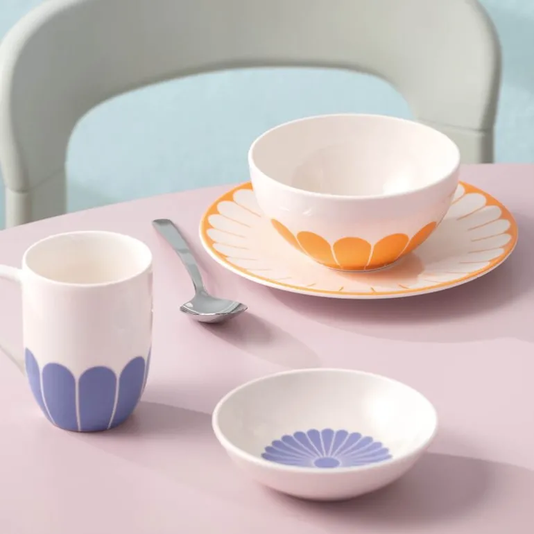 Fleur soleil frokostbolle 14 cm 43 cl gul