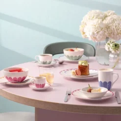 Fleur soleil frokosttallerken/desserttallerken 21 cm gul