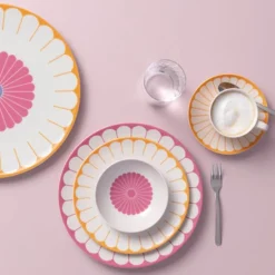 Fleur soleil kaffekopp 16 cl gul