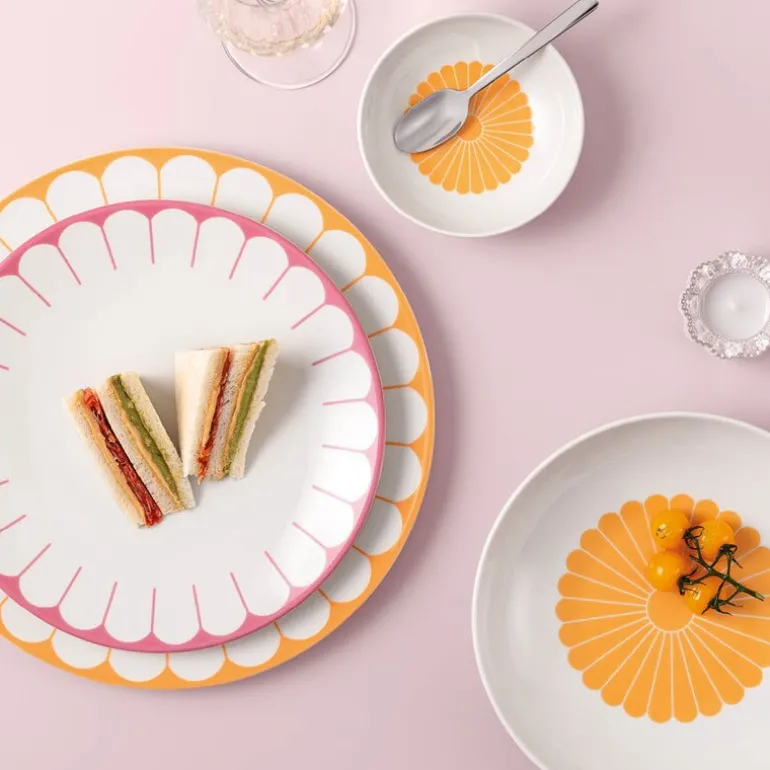 Fleur soleil pastaskål 24 cm 62 cl gul