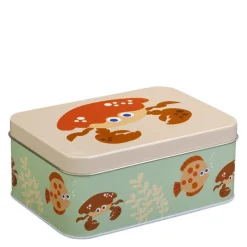 Flo og fjære matboks 6x10x14 cm blå