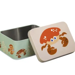 Flo og fjære matboks 6x10x14 cm blå