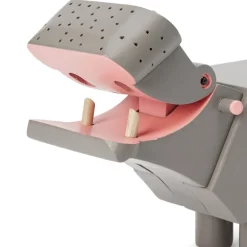 Flodhest 21,5x5,5x9 cm grå