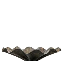 Flood skål 31 cm antikk brun